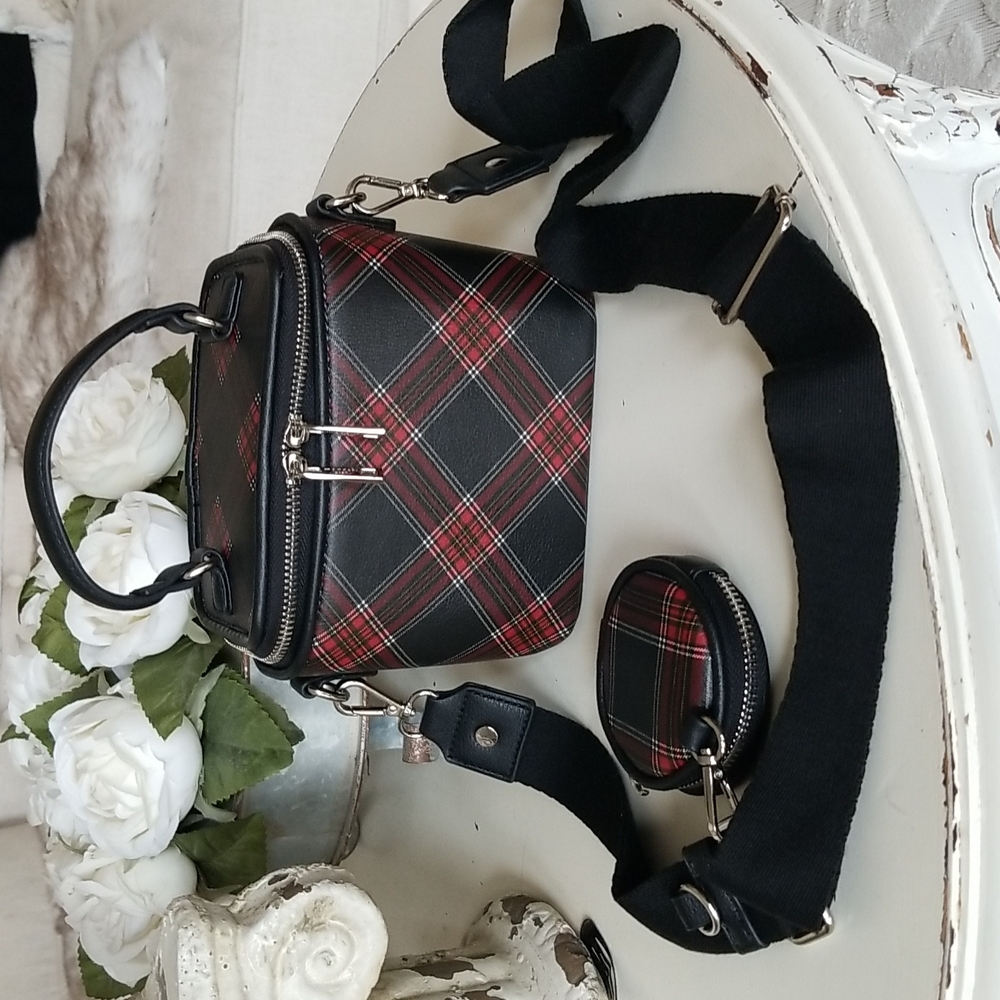 NWOT Madden Girl plaid bag